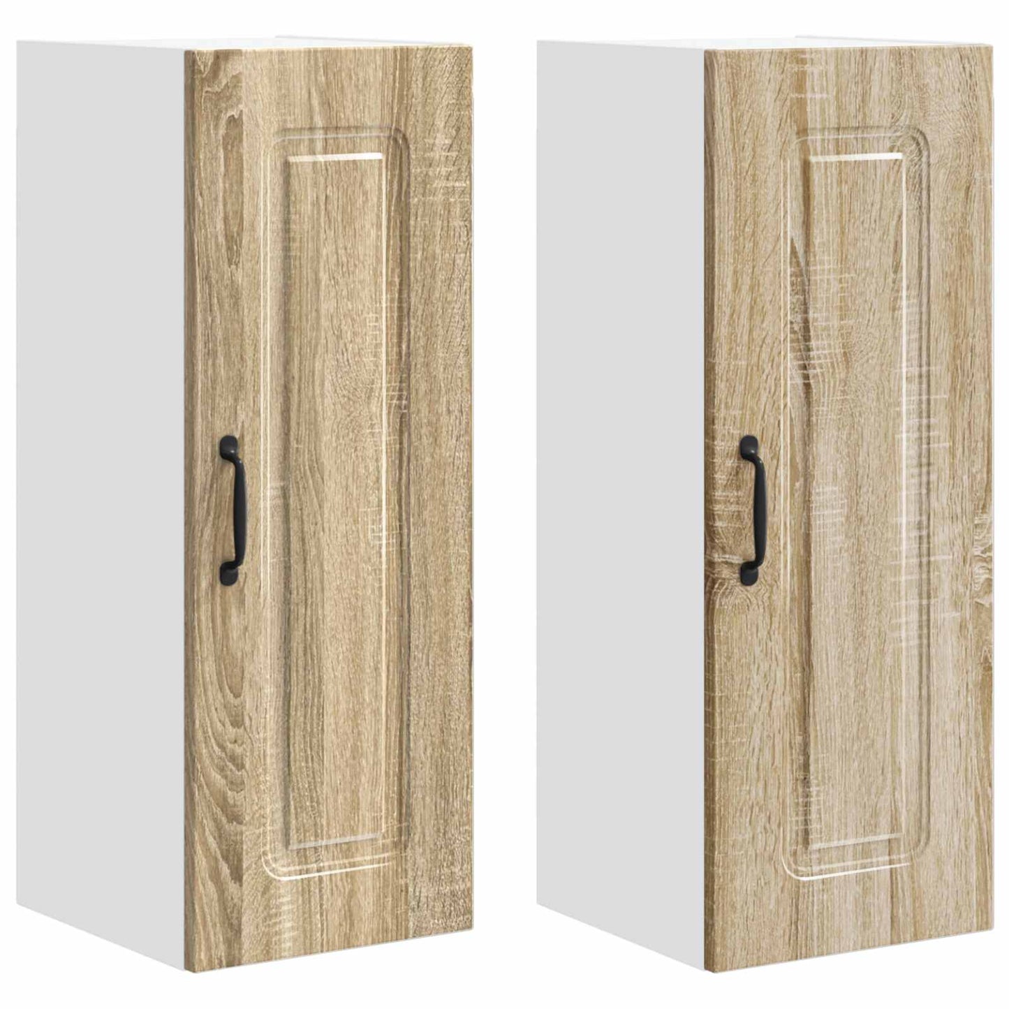 vidaXL Κρεμαστό ντουλάπι κουζίνας 2 pcs Δρύς Sonoma 30 x 31 x 80 εκ.