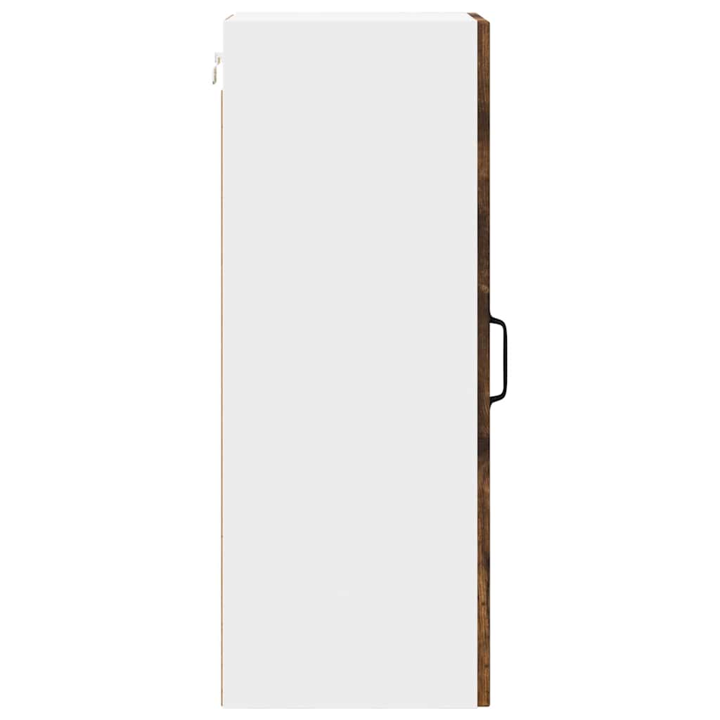 vidaXL Κρεμαστό ντουλάπι κουζίνας 2 pcs Καπνιστό Δρύς 30 x 31 x 80 εκ.