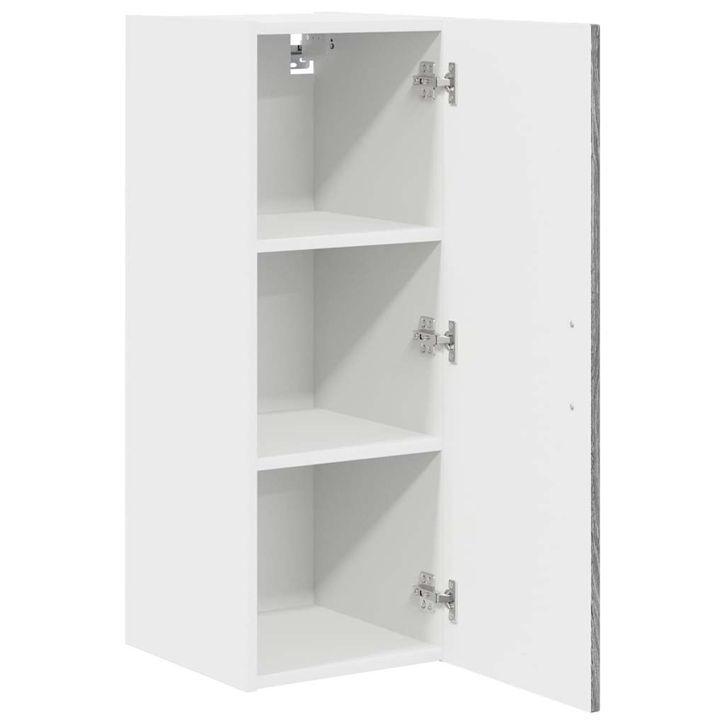 vidaXL Κρεμαστό ντουλάπι κουζίνας 2 pcs Γκρίζο Σονομα 30 x 31 x 80 εκ.