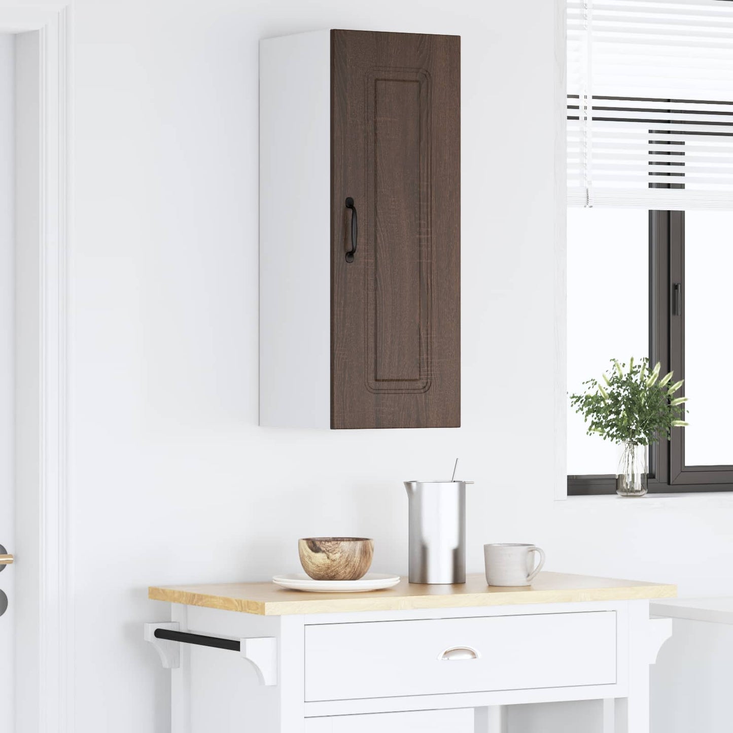 vidaXL Πάνελ πλυντηρίου πιάτων Kalmar Καφέ δρυς 30 x 31 x 80 εκ.