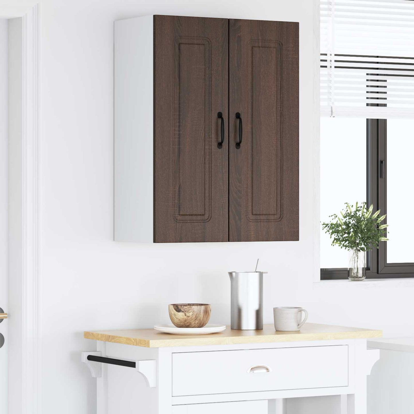 vidaXL Πάνελ πλυντηρίου πιάτων Kalmar 2 pcs Καφέ δρυς 30 x 31 x 80 εκ.