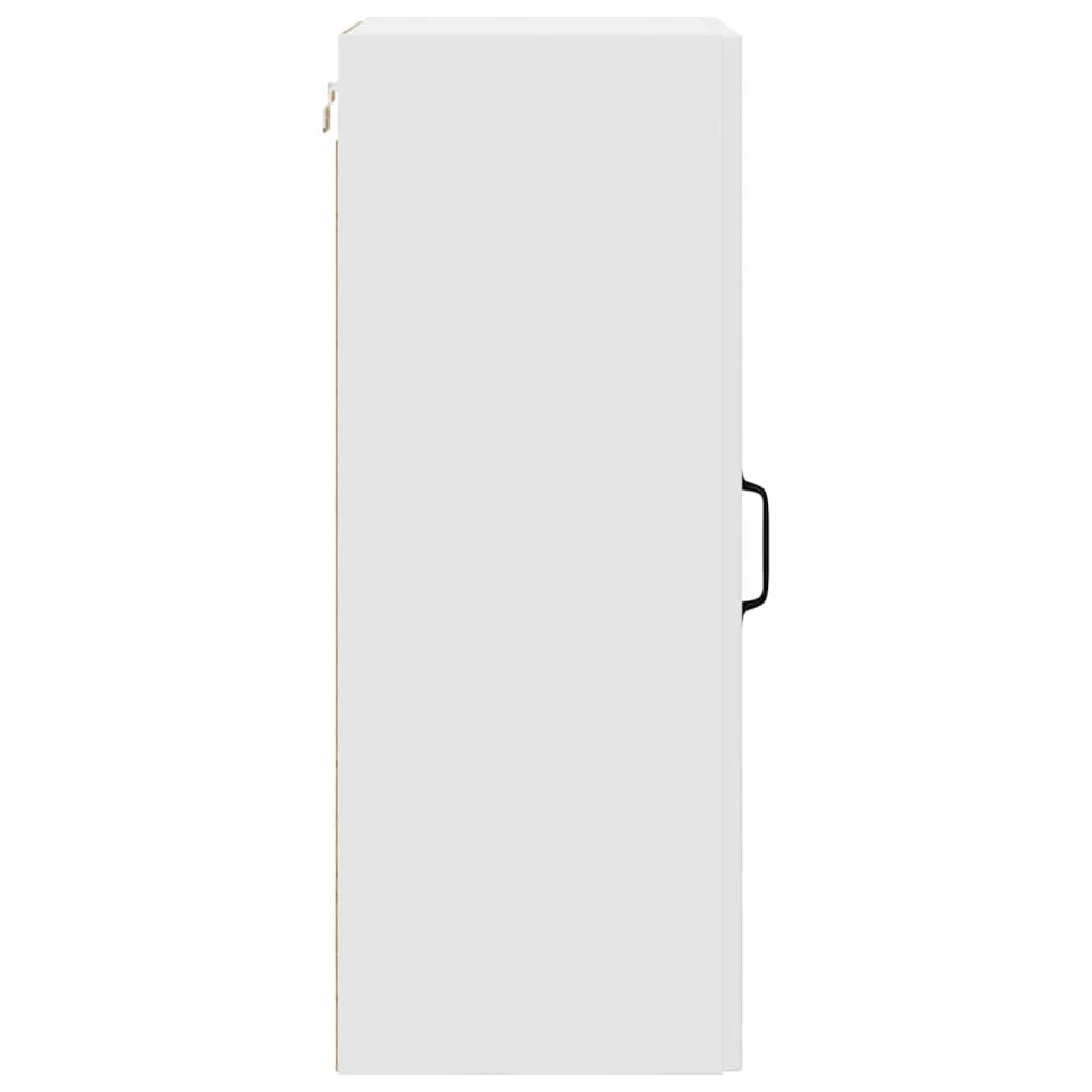 vidaXL Κρεμαστό ντουλάπι κουζίνας με ράφι Λευκό 40 x 31 x 80 εκ.