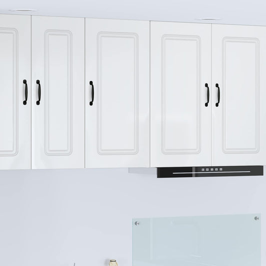 vidaXL Πάνελ πλυντηρίου πιάτων Kalmar Υψηλής γυαλάδας λευκό