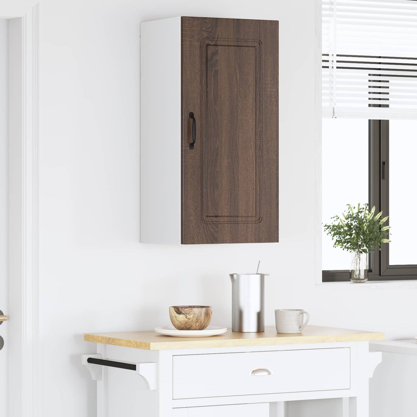 vidaXL Πάνελ πλυντηρίου πιάτων Kalmar Καφέ δρυς 40 x 31 x 80 εκ.