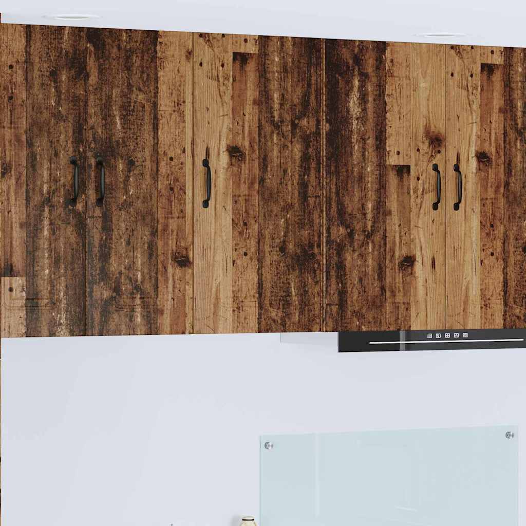 vidaXL Κρεμαστό ντουλάπι κουζίνας με ράφι Παλιό Ξύλο 40 x 31 x 80 εκ.