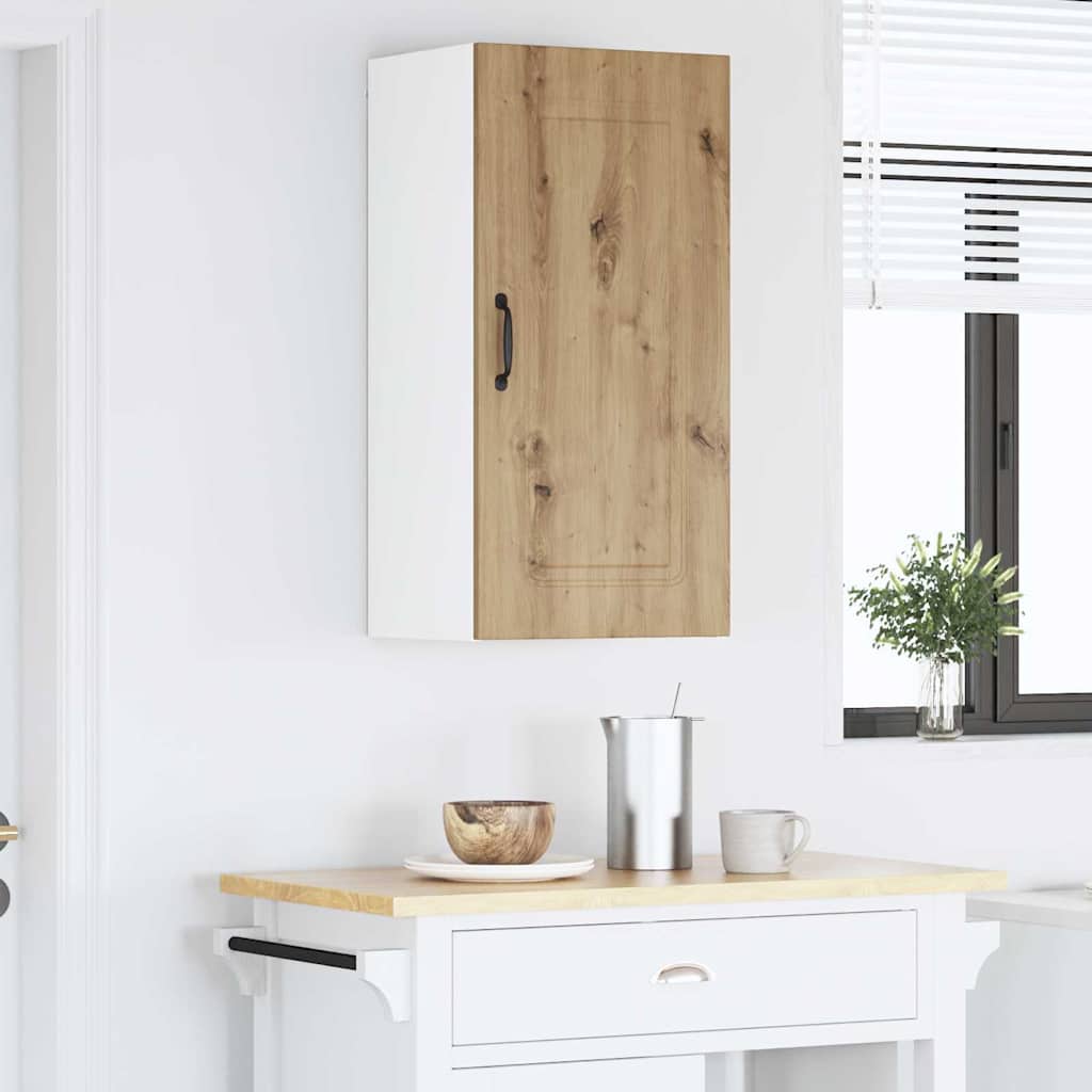 vidaXL Κρεμαστό ντουλάπι κουζίνας με ράφι Artisan Oak 40 x 31 x 80 εκ.