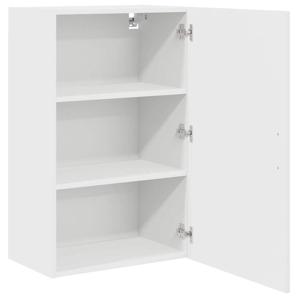 vidaXL Κρεμαστό ντουλάπι κουζίνας με ράφι Λευκό 50 x 31 x 80 εκ.