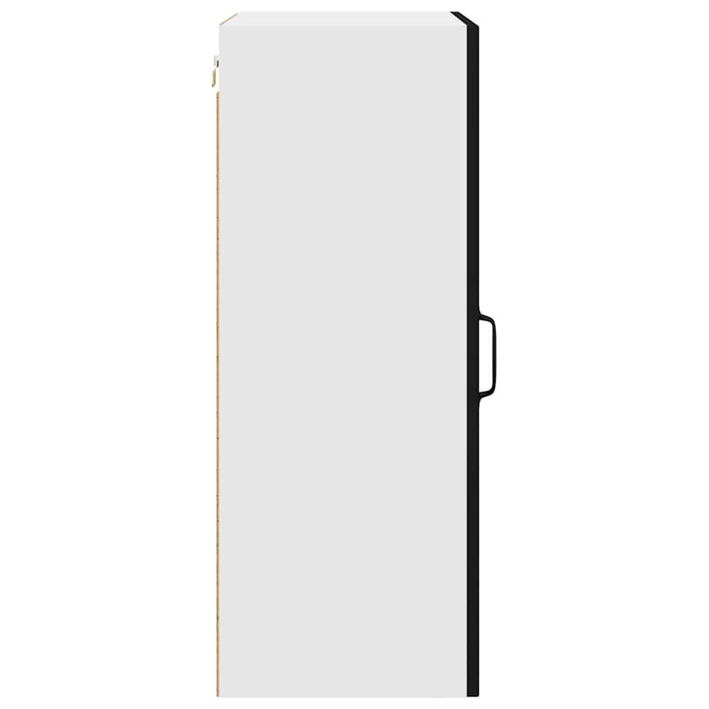 vidaXL Κρεμαστό ντουλάπι κουζίνας με ράφι Μαύρο 50 x 31 x 80 εκ.