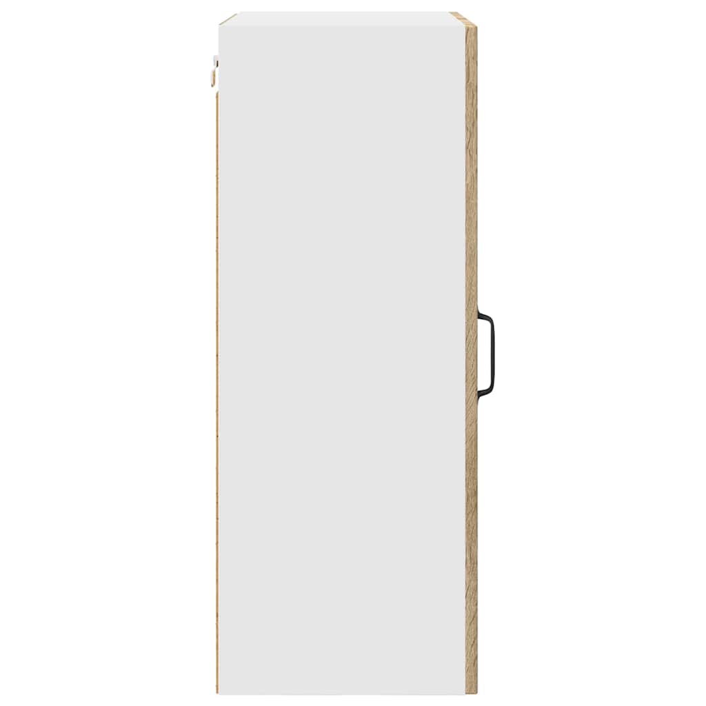 vidaXL Κρεμαστό ντουλάπι κουζίνας με ράφι Δρύς Sonoma 50 x 31 x 80 εκ.