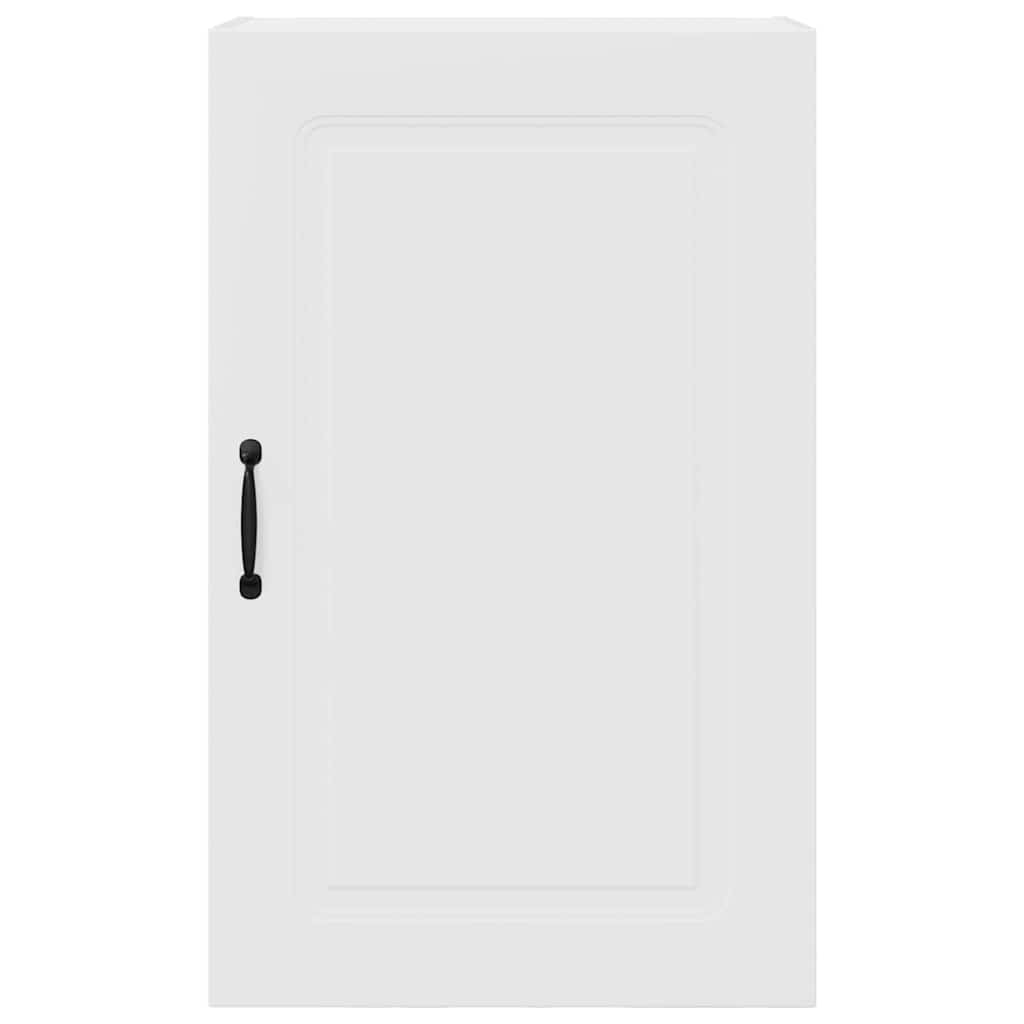 vidaXL Κρεμαστό ντουλάπι κουζίνας με ράφι Υψηλής γυαλάδας λευκό