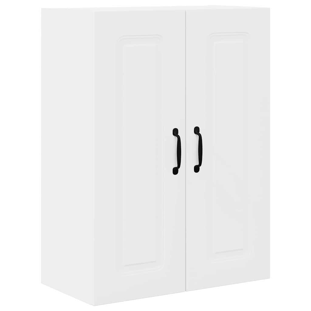 vidaXL Κρεμαστό ντουλάπι κουζίνας με ράφι Λευκό 60 x 31 x 80 εκ.