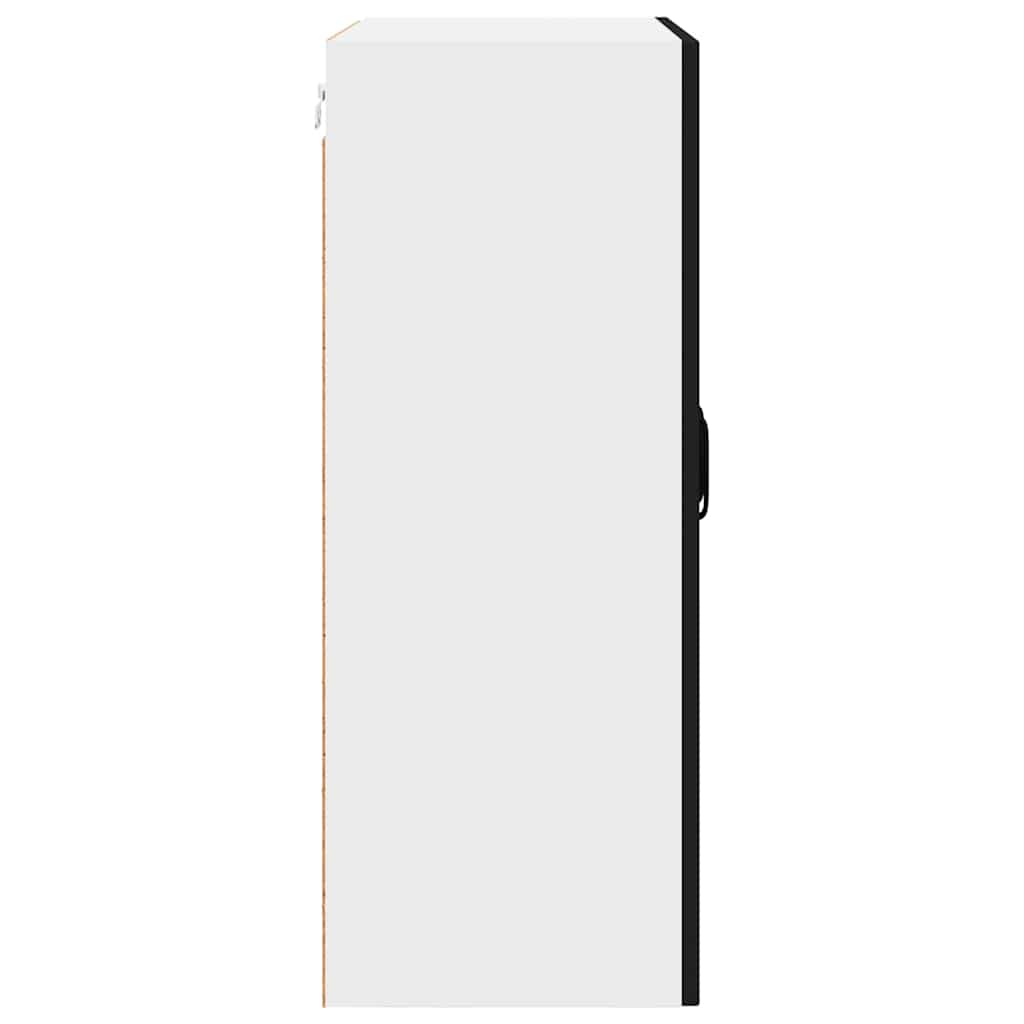 vidaXL Κρεμαστό ντουλάπι κουζίνας με ράφι Μαύρο 60 x 31 x 80 εκ.