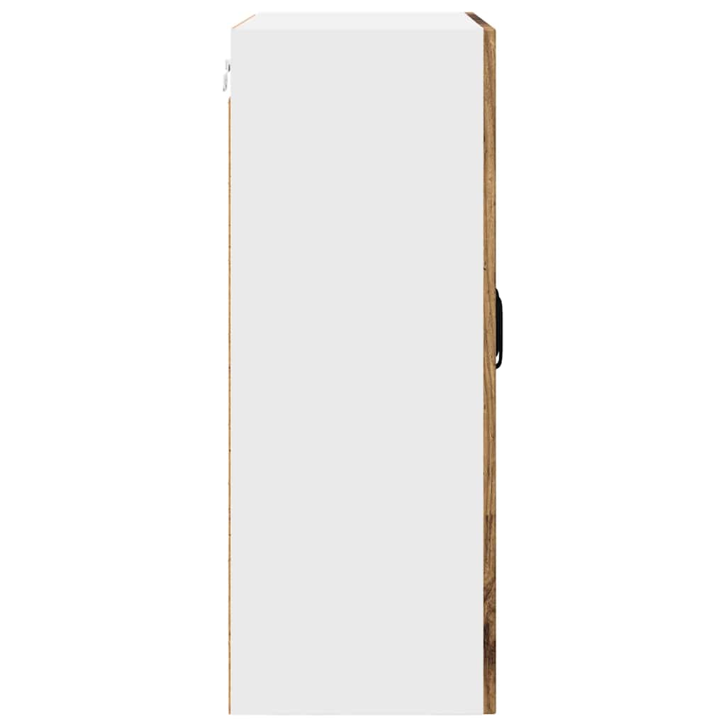 vidaXL Κρεμαστό ντουλάπι κουζίνας με ράφι Παλιό Ξύλο 60 x 31 x 80 εκ.