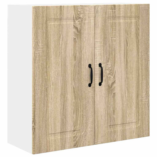 vidaXL Κρεμαστό ντουλάπι κουζίνας με ράφι Δρύς Sonoma 80 x 31 x 80 εκ.