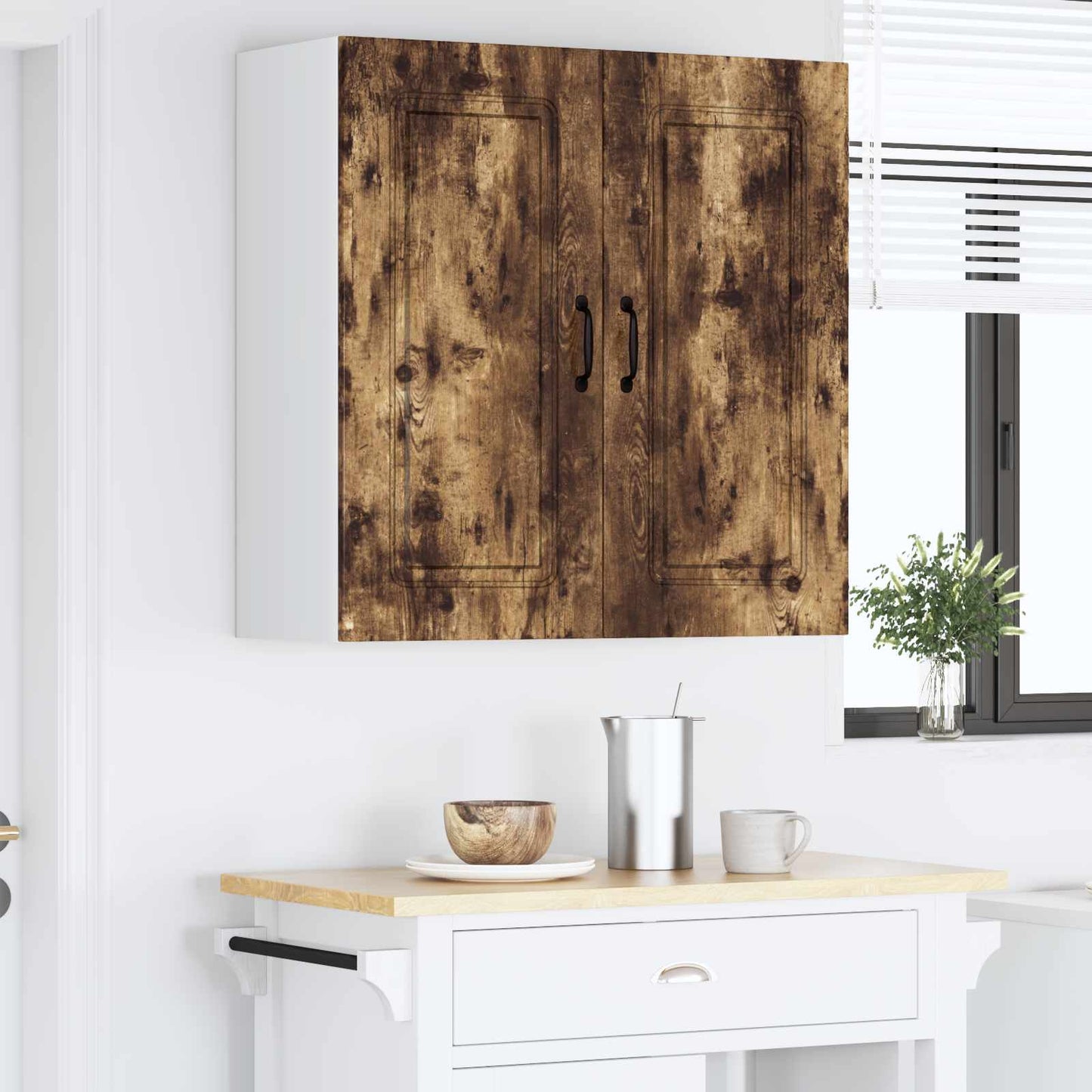vidaXL Ντουλάπα Κουζίνας Kalmar Καπνιστό Δρύς 80 x 31 x 80 εκ.