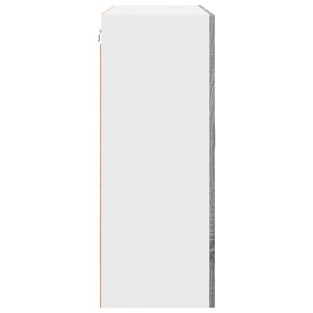 vidaXL Κρεμαστό ντουλάπι κουζίνας Γκρίζο Σονομα 80 x 31 x 80 εκ.