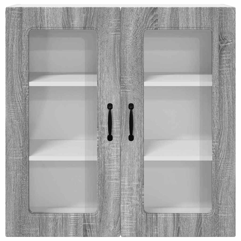 vidaXL Κρεμαστό ντουλάπι κουζίνας Γκρίζο Σονομα 80 x 31 x 80 εκ.