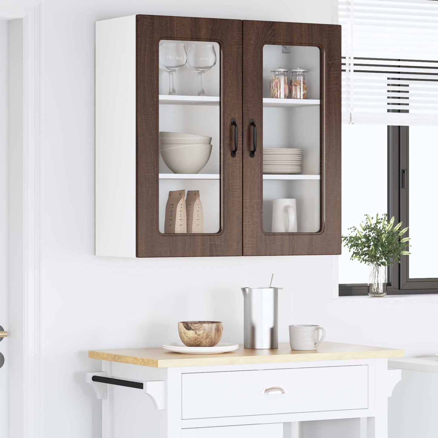 vidaXL Πάνελ πλυντηρίου πιάτων Kalmar Καφέ δρυς 80 x 31 x 80 εκ.
