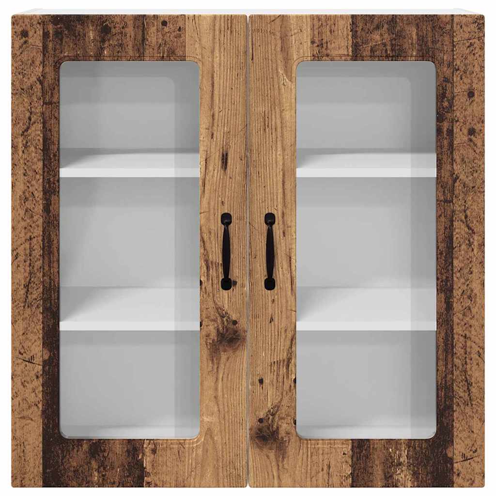 vidaXL Κρεμαστό ντουλάπι κουζίνας με ράφι Παλιό Ξύλο 80 x 31 x 80 εκ.