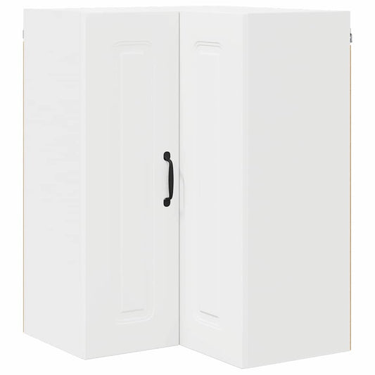 vidaXL Κρεμαστό ντουλάπι κουζίνας με ράφι Λευκό 57 x 57 x 80 εκ.