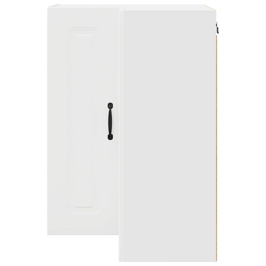 vidaXL Κρεμαστό ντουλάπι κουζίνας με ράφι Λευκό 57 x 57 x 80 εκ.