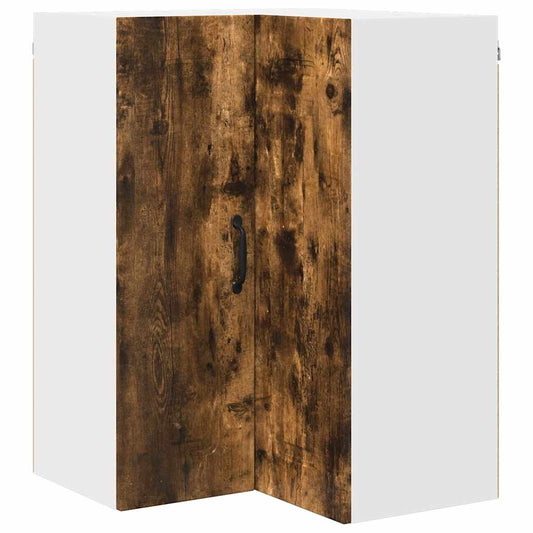 vidaXL Κρεμαστό ντουλάπι κουζίνας Καπνιστό Δρύς 57 x 57 x 80 εκ.
