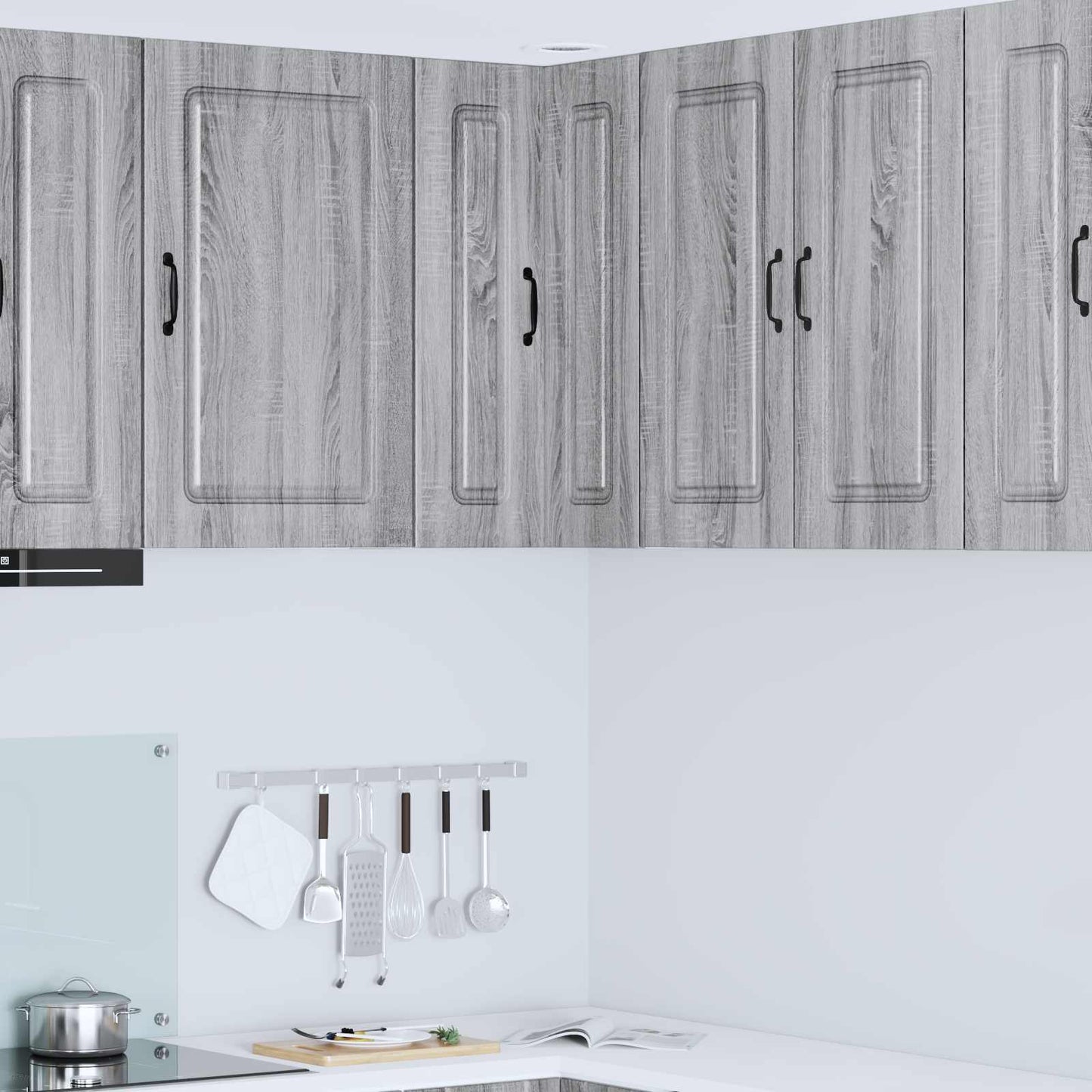 vidaXL Πάνελ πλυντηρίου πιάτων Kalmar Γκρίζο Σονομα 57 x 57 x 80 εκ.