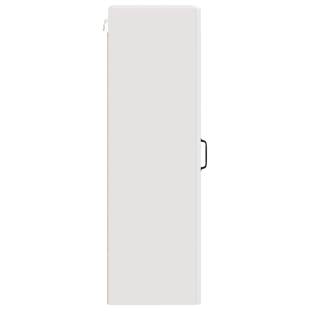 vidaXL Κρεμαστό ντουλάπι κουζίνας με ράφι Λευκό 40 x 31 x 100 εκ.