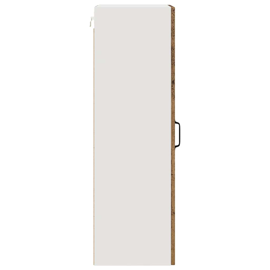 vidaXL Κρεμαστό ντουλάπι κουζίνας με ράφι Παλιό Ξύλο 40 x 31 x 100 εκ.