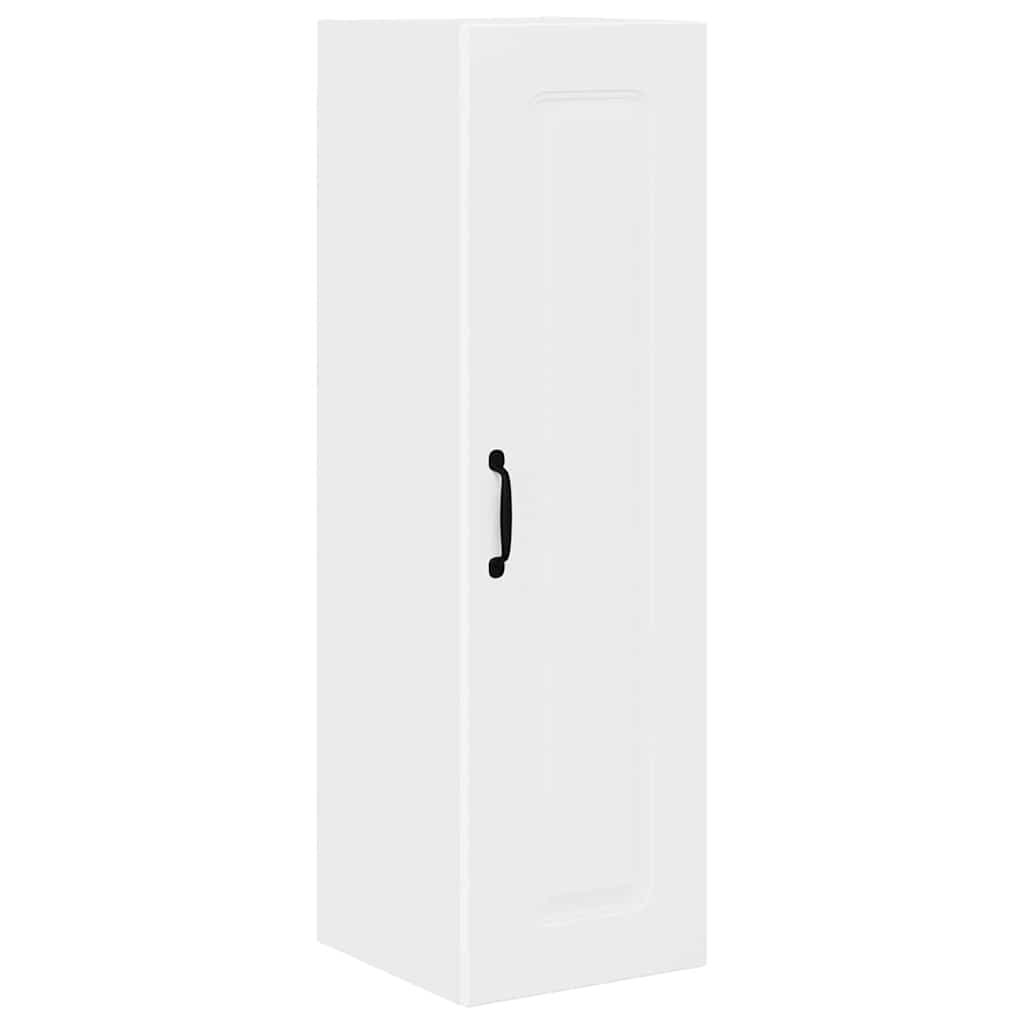 vidaXL Κρεμαστό ντουλάπι κουζίνας με ράφι Λευκό 30 x 31 x 100 εκ.