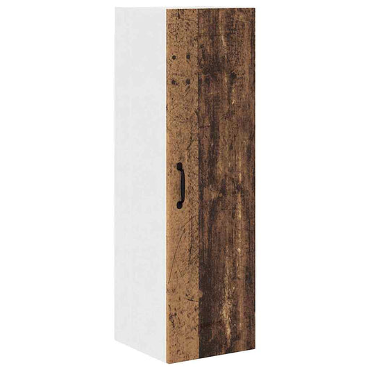 vidaXL Κρεμαστό ντουλάπι κουζίνας με ράφι Παλιό Ξύλο 30 x 31 x 100 εκ.