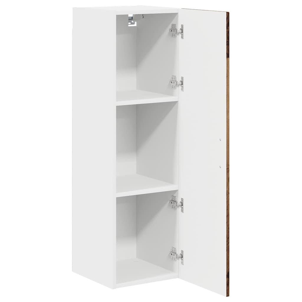 vidaXL Κρεμαστό ντουλάπι κουζίνας με ράφι Παλιό Ξύλο 30 x 31 x 100 εκ.