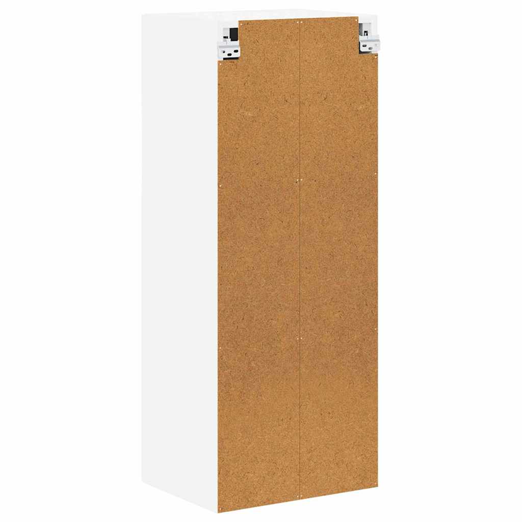 vidaXL Κρεμαστό ντουλάπι κουζίνας με ράφι Λευκό 40 x 31 x 100 εκ.