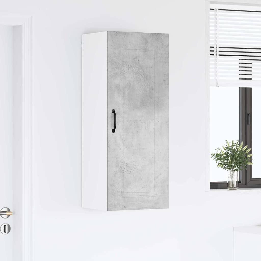 vidaXL Κρεμαστό ντουλάπι κουζίνας Σκυρόδεμα Γκρι 40 x 31 x 100 εκ.