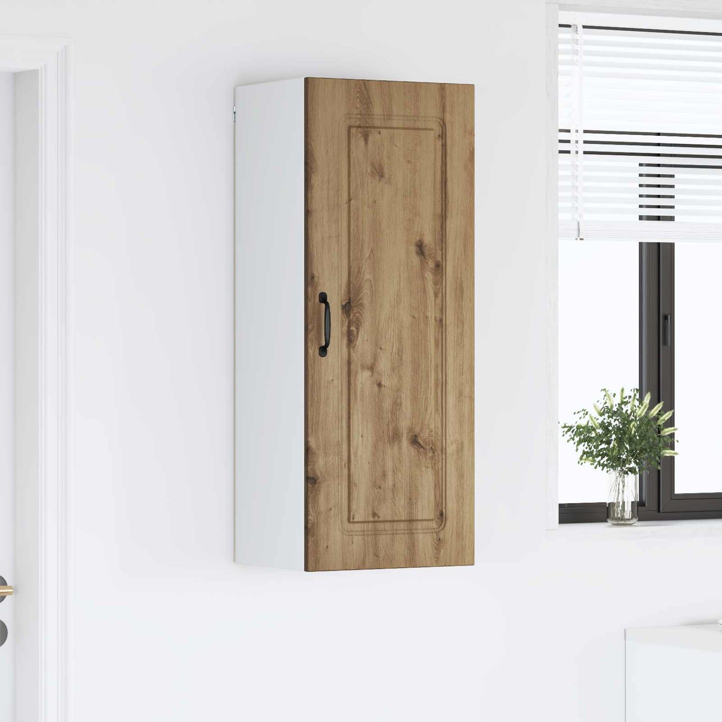vidaXL Κρεμαστό ντουλάπι κουζίνας Artisan Oak 40 x 31 x 100 εκ.
