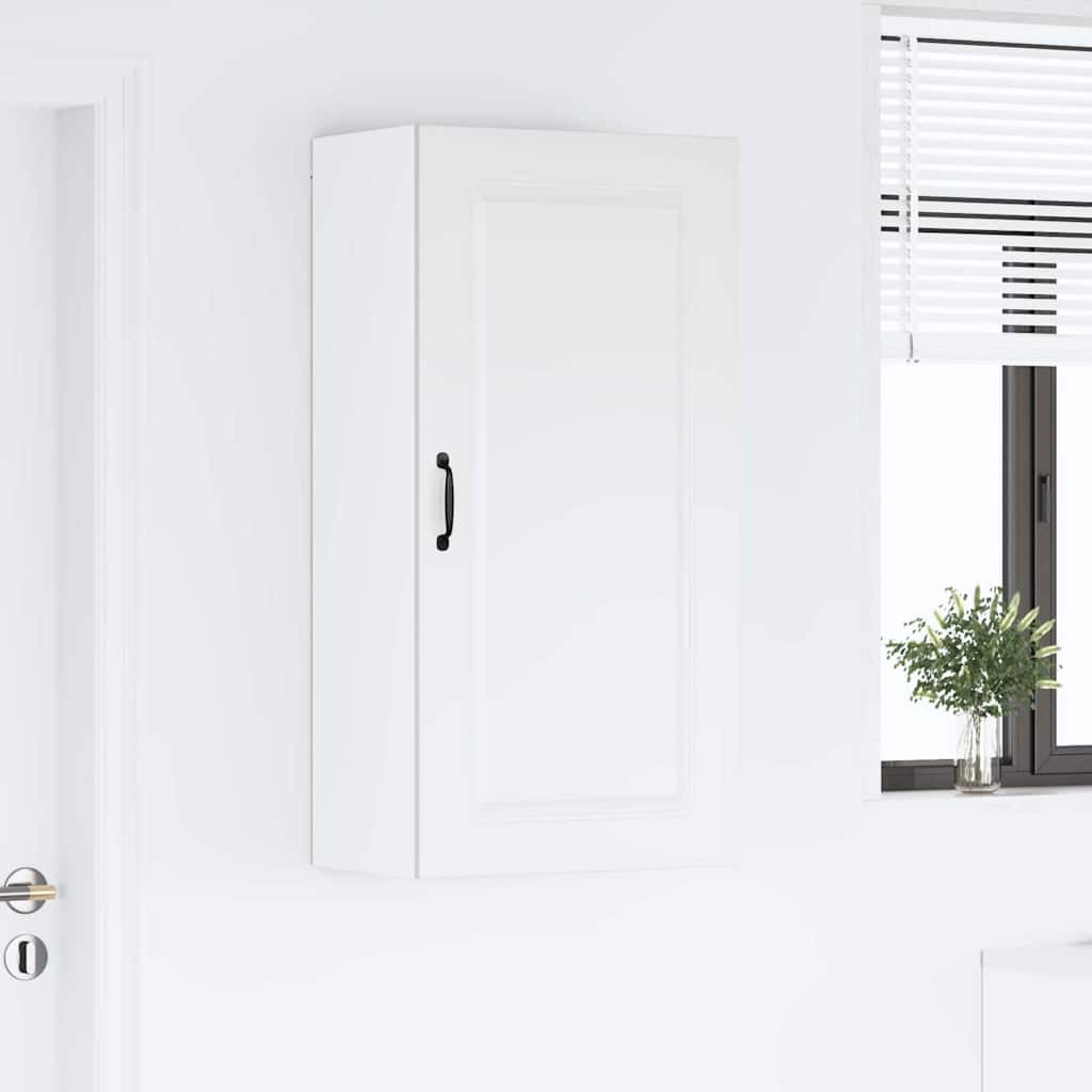 vidaXL Κρεμαστό ντουλάπι κουζίνας με ράφι Λευκό 50 x 31 x 100 εκ.