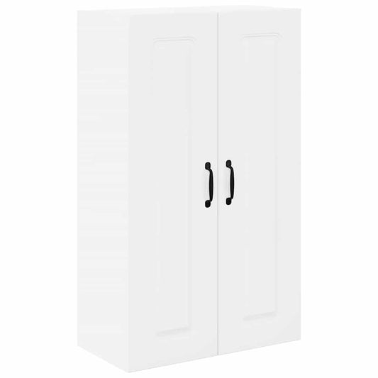 vidaXL Κρεμαστό ντουλάπι κουζίνας με ράφι Υψηλής γυαλάδας λευκό