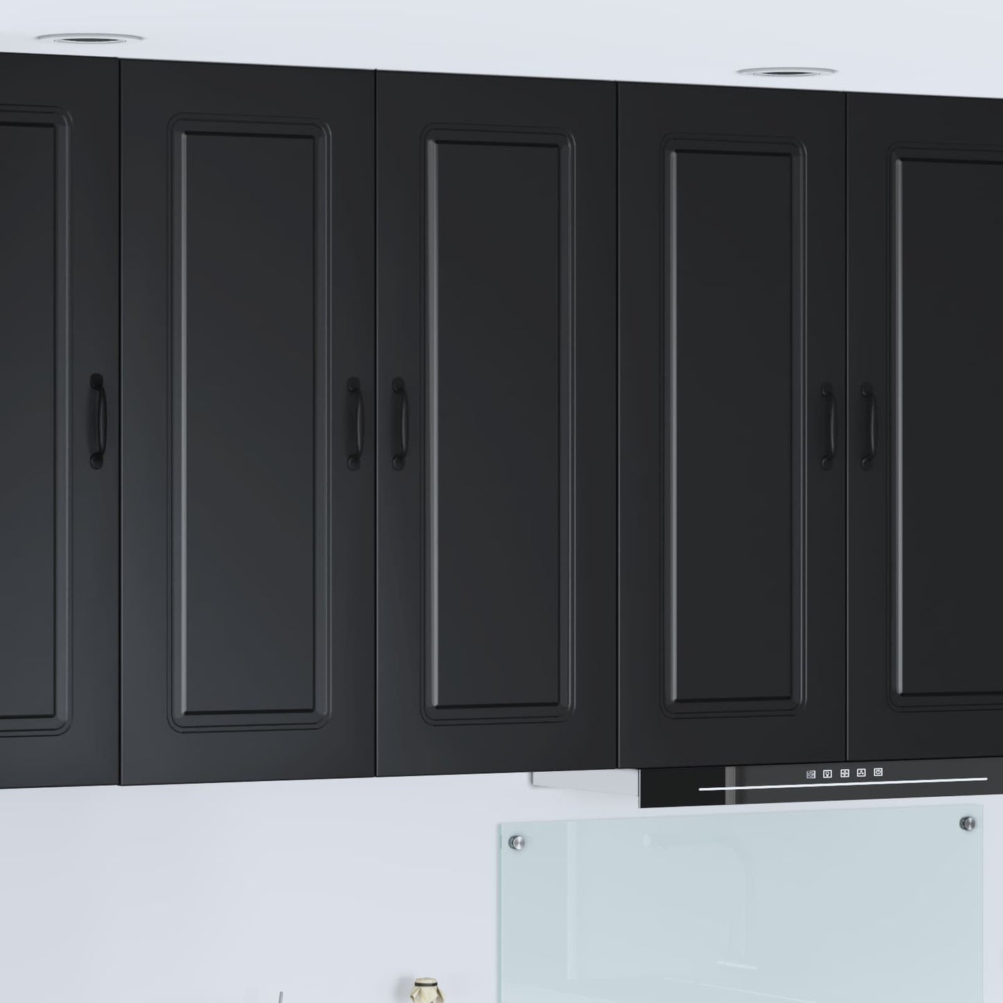 vidaXL Πάνελ πλυντηρίου πιάτων Kalmar Μαύρο 80 x 31 x 100 εκ.