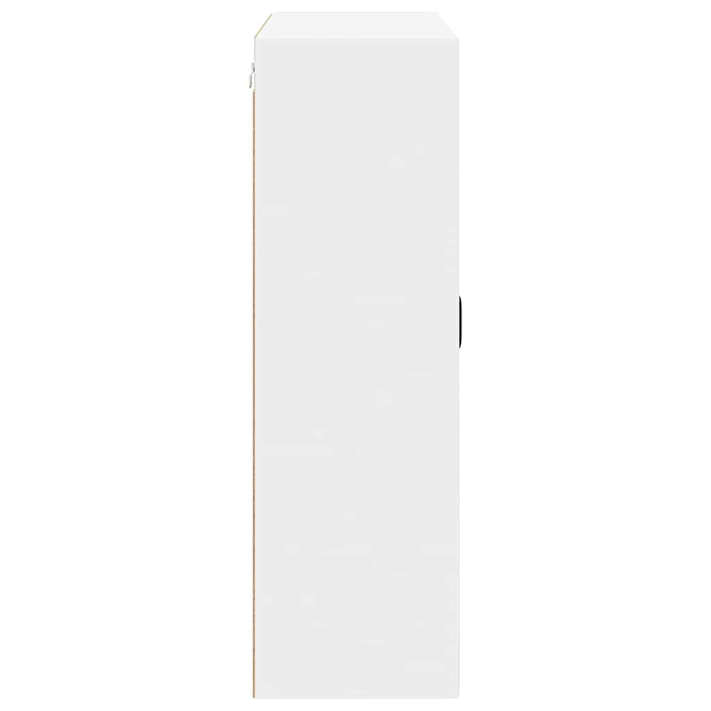 vidaXL Κρεμαστό ντουλάπι κουζίνας με ράφι Λευκό 80 x 31 x 100 εκ.