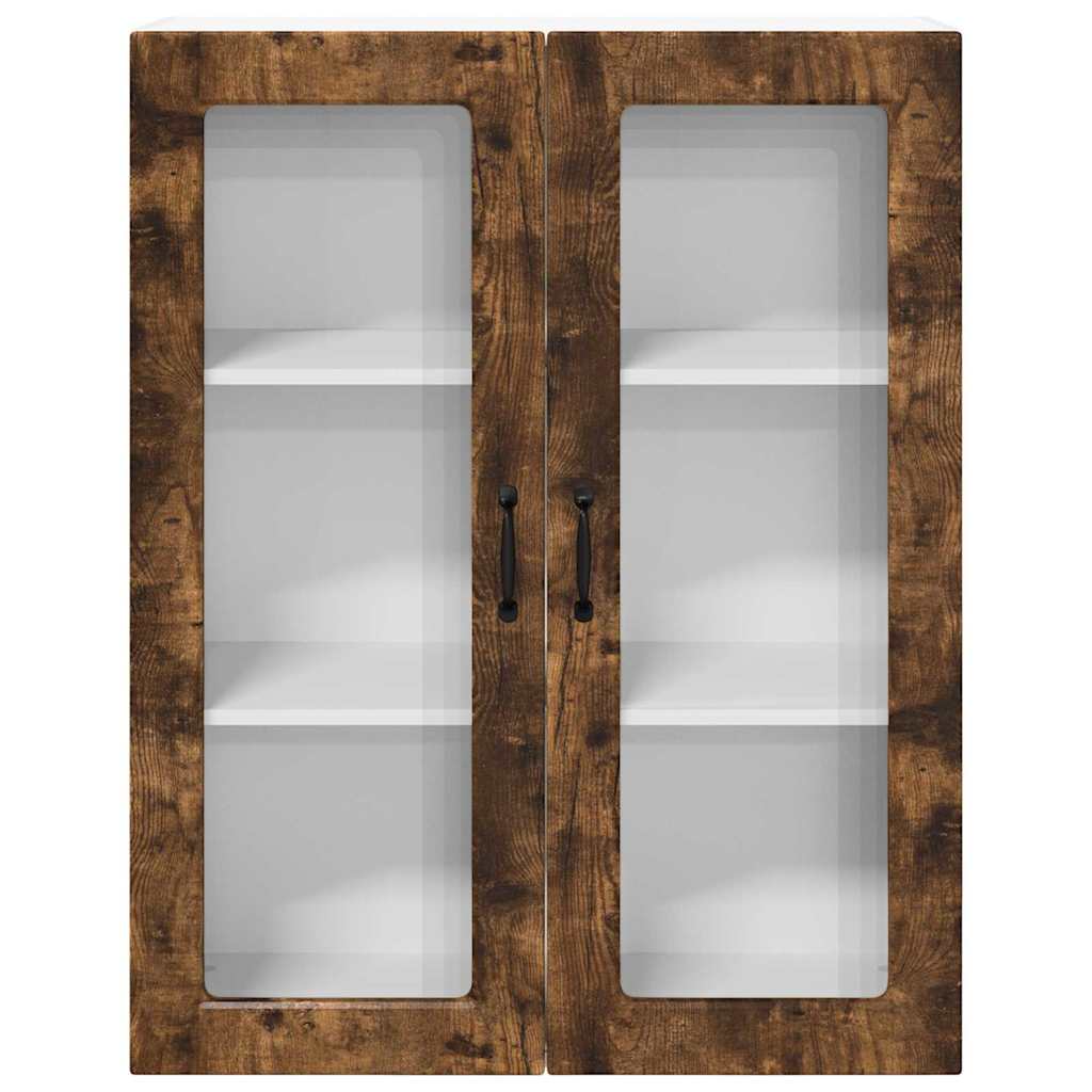 vidaXL Κρεμαστό ντουλάπι κουζίνας Καπνιστό Δρύς 80 x 31 x 100 εκ.