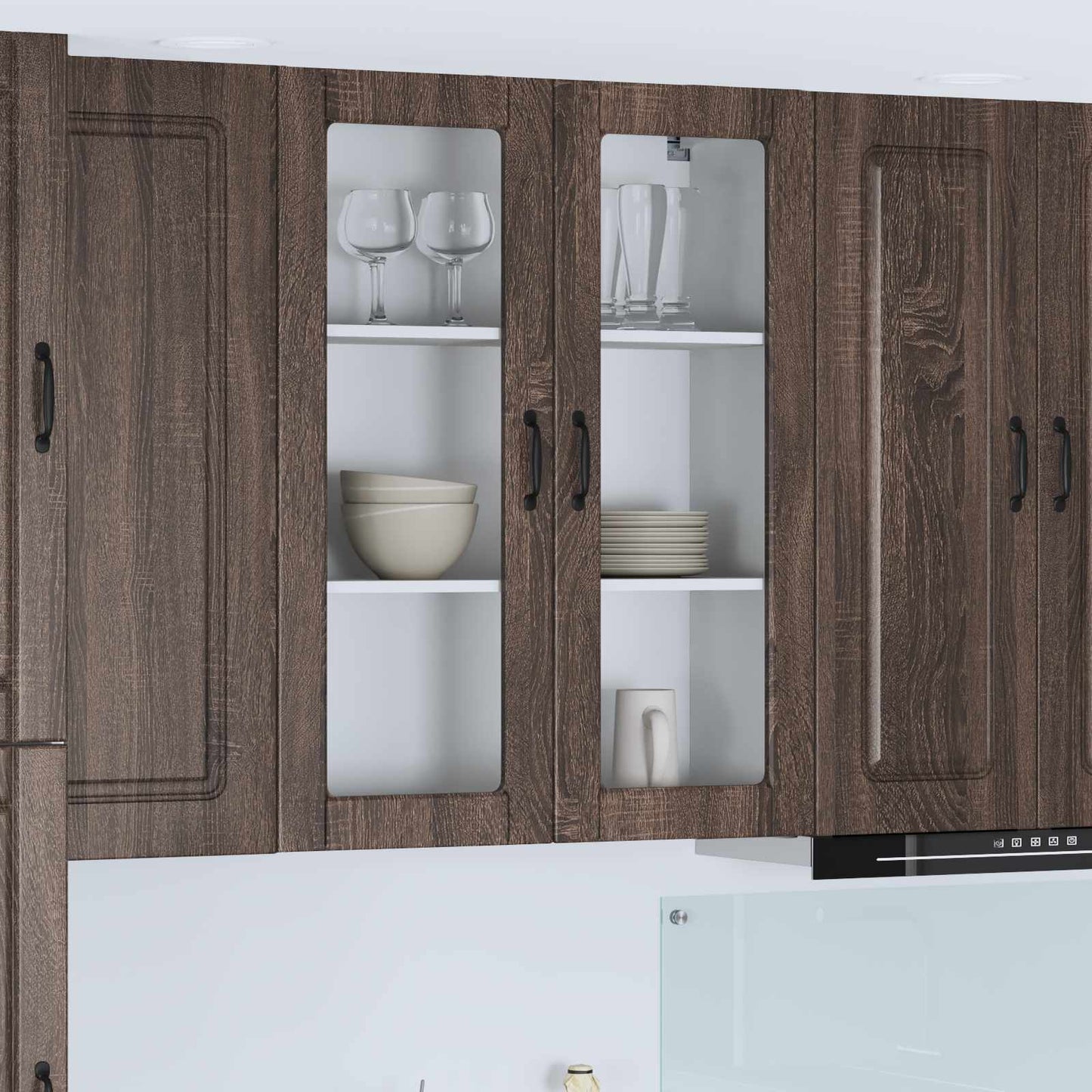 vidaXL Πάνελ πλυντηρίου πιάτων Kalmar Καφέ δρυς 80 x 31 x 100 εκ.