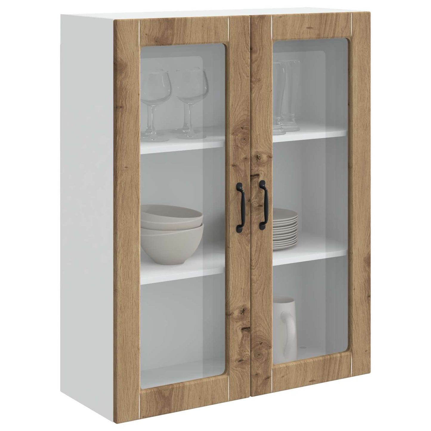 vidaXL Κρεμαστό ντουλάπι κουζίνας Artisan Oak 80 x 31 x 100 εκ.