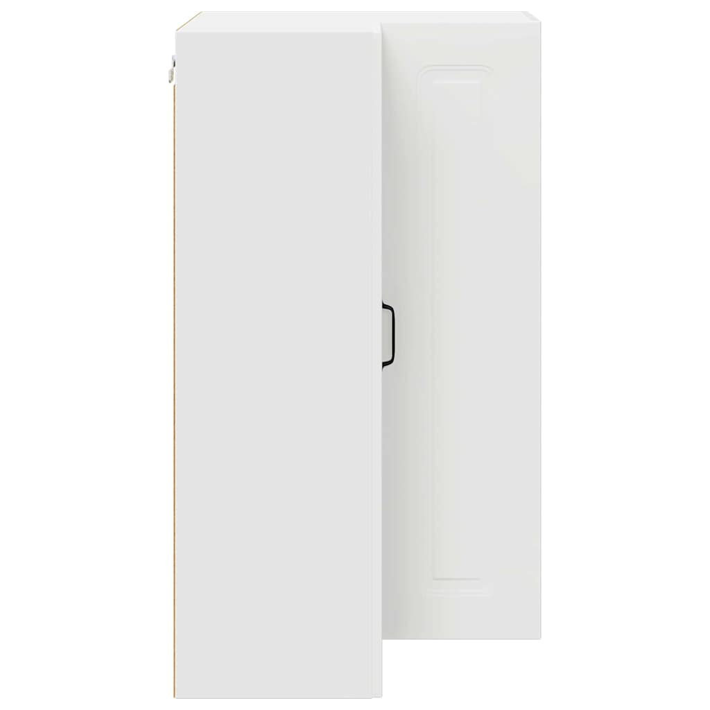 vidaXL Κρεμαστό ντουλάπι κουζίνας με ράφι Λευκό 57 x 57 x 100 εκ.