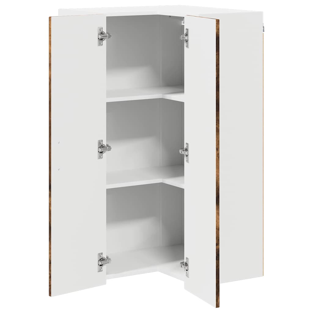 vidaXL Κρεμαστό ντουλάπι κουζίνας Καπνιστό Δρύς 57 x 57 x 100 εκ.