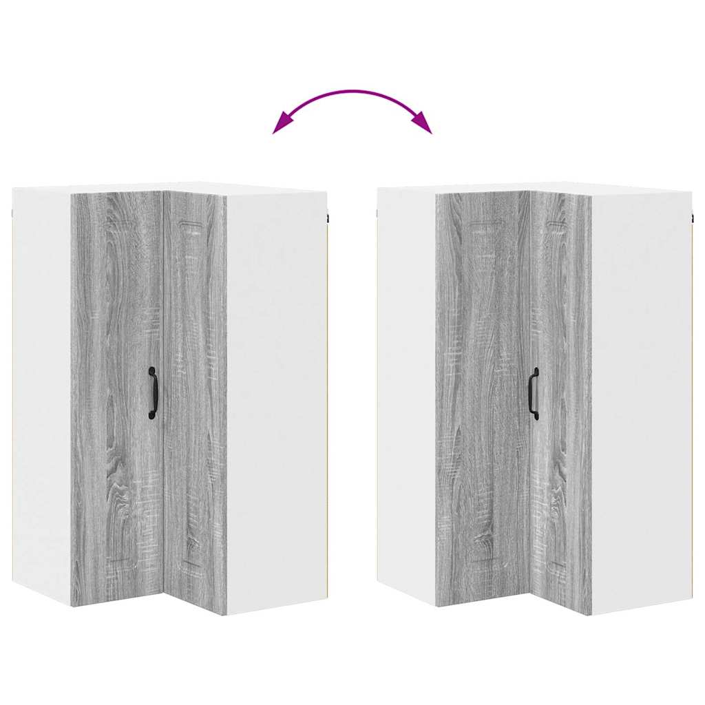 vidaXL Κρεμαστό ντουλάπι κουζίνας Γκρίζο Σονομα 57 x 57 x 100 εκ.