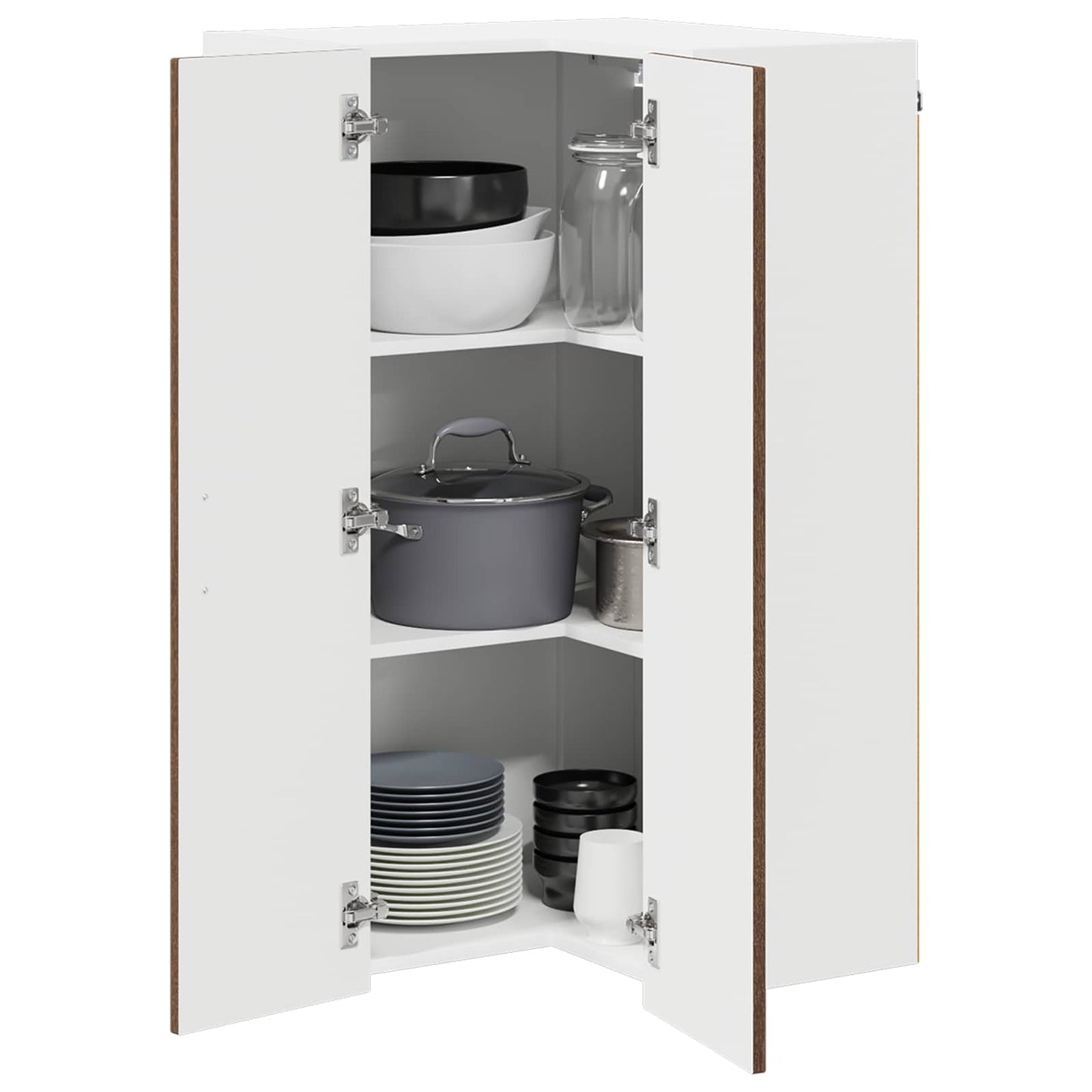vidaXL Πάνελ πλυντηρίου πιάτων Kalmar Καφέ δρυς 57 x 57 x 100 εκ.