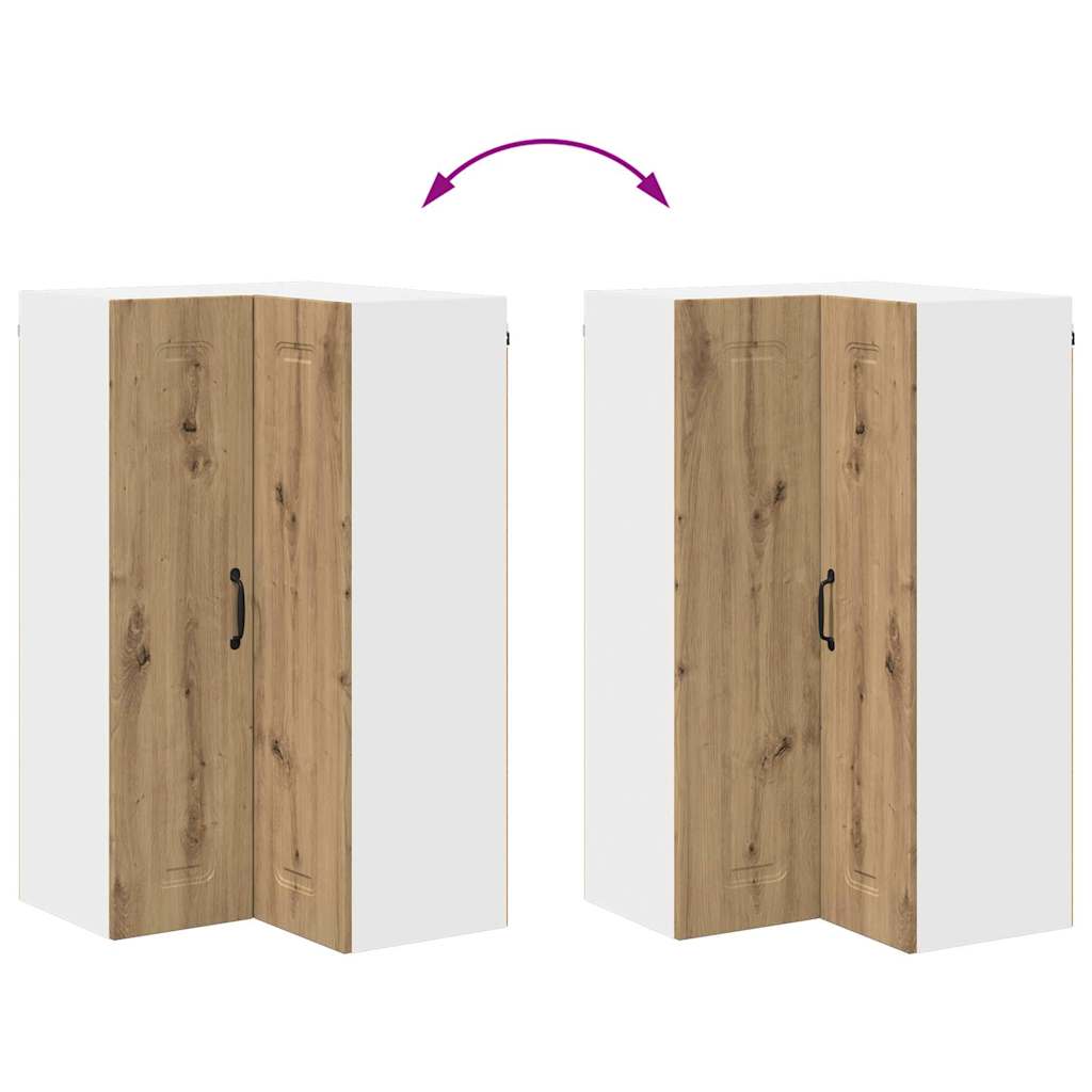 vidaXL Κρεμαστό ντουλάπι κουζίνας Artisan Oak 57 x 57 x 100 εκ.