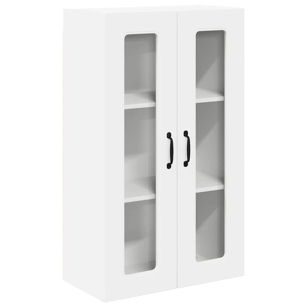 vidaXL Κρεμαστό ντουλάπι κουζίνας με ράφι Λευκό 60 x 31 x 100 εκ.