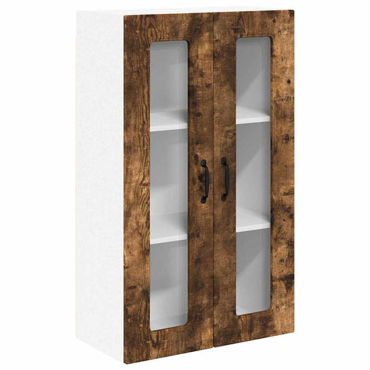 vidaXL Κρεμαστό ντουλάπι κουζίνας Καπνιστό Δρύς 60 x 31 x 100 εκ.