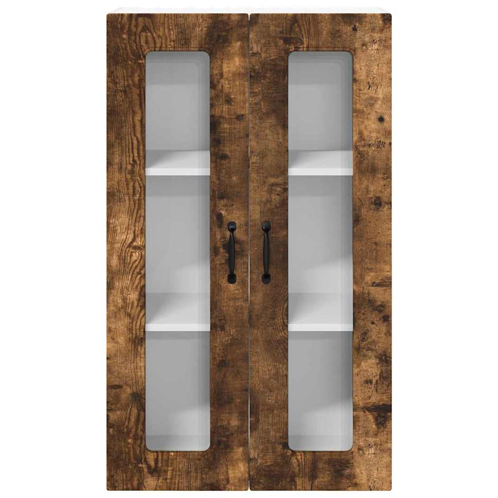 vidaXL Κρεμαστό ντουλάπι κουζίνας Καπνιστό Δρύς 60 x 31 x 100 εκ.